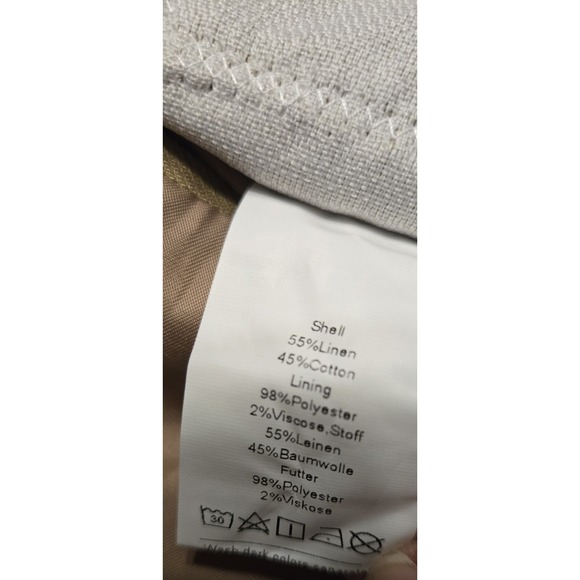 NWT PJ Paul Jones Linen Blend Khaki Tan Suit Jacket Blazer Mens 2XL Sport Coat - Picture 6 of 9